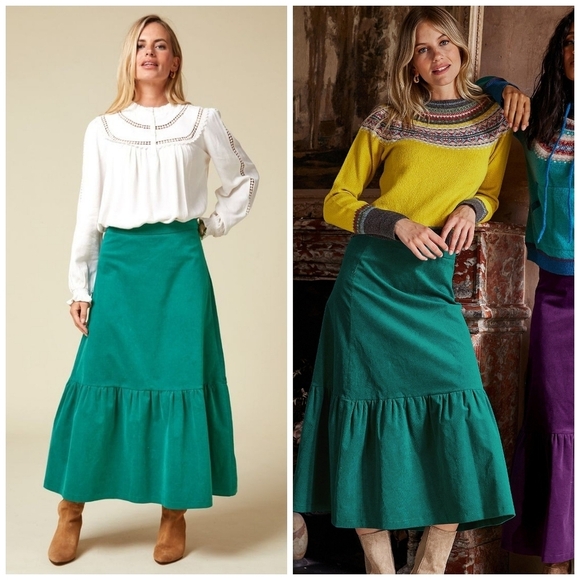 ASPIGA Sylvia Corduroy Midi Skirt - Picture 8 of 8